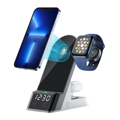 Green Lion 6 in 1 Wireless Charger 15W Material ABS + PC Universa Green Lion 6 in 1 Wireless Charger 15W Material ABS + PC Universa